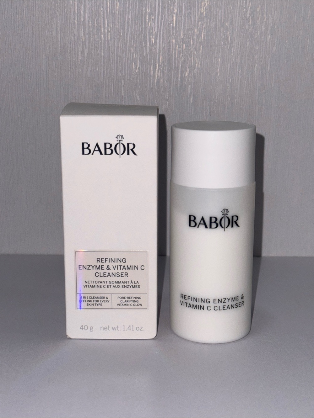 BABOR Refining Enzyme & Vitamin C Cleanser 1.41 oz / 40g Powder Exfoliator Foam